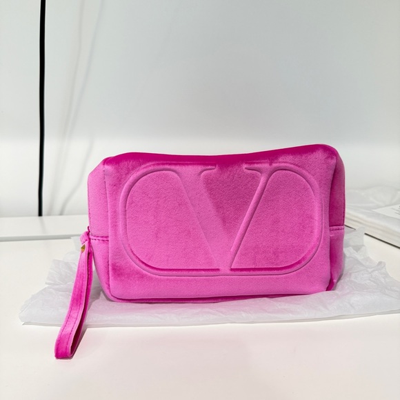 Valentino Hot Pink Wristlet Pouch - Picture 2 of 5